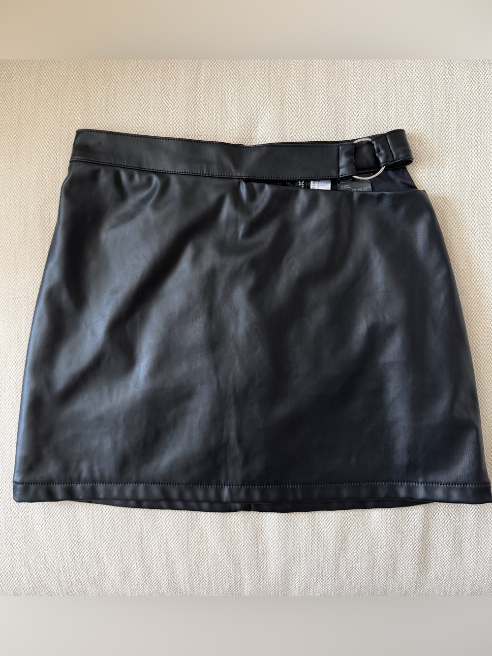 H&M Divided Faux Leather Mini Skirt